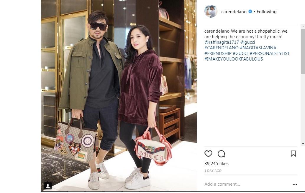 Nagita Slavina belanja Gucci? (Foto: Instagram)