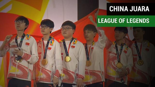 Tim League of Legends China berhasil mengalahkan Korea Selatan di Final E-Sports Asian Games 2018.