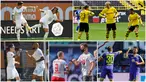 Berikut ini ragam selebrasi jaga jarak yang diterapkan pemain-pemain Bundesliga.