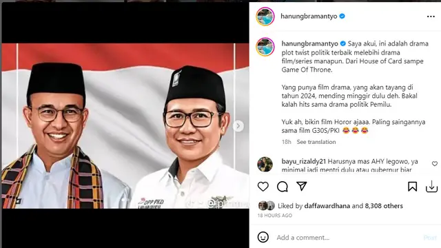 Unggahan Hanung Bramantyo