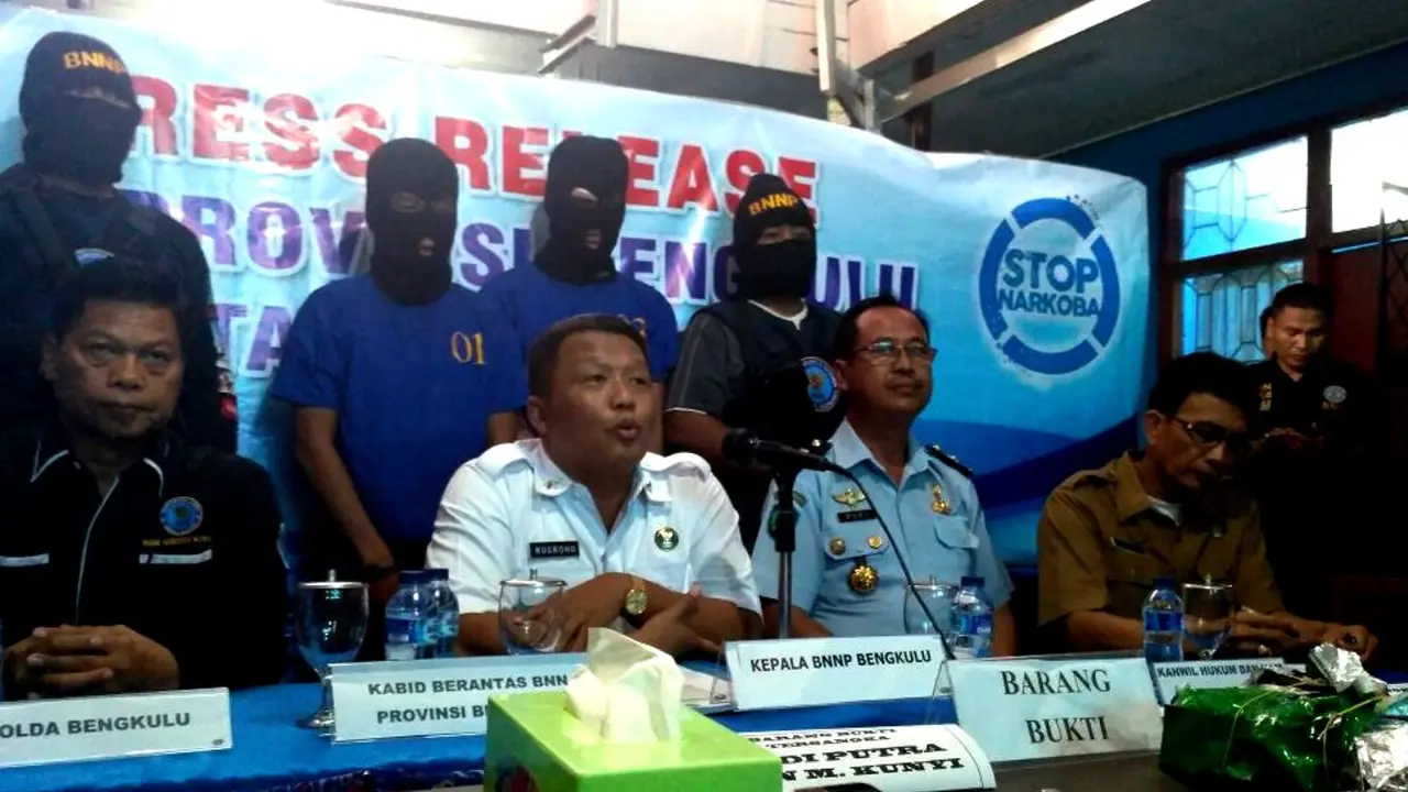 BNN Bengkulu Gagalkan Peredaran 2 Kg Narkoba