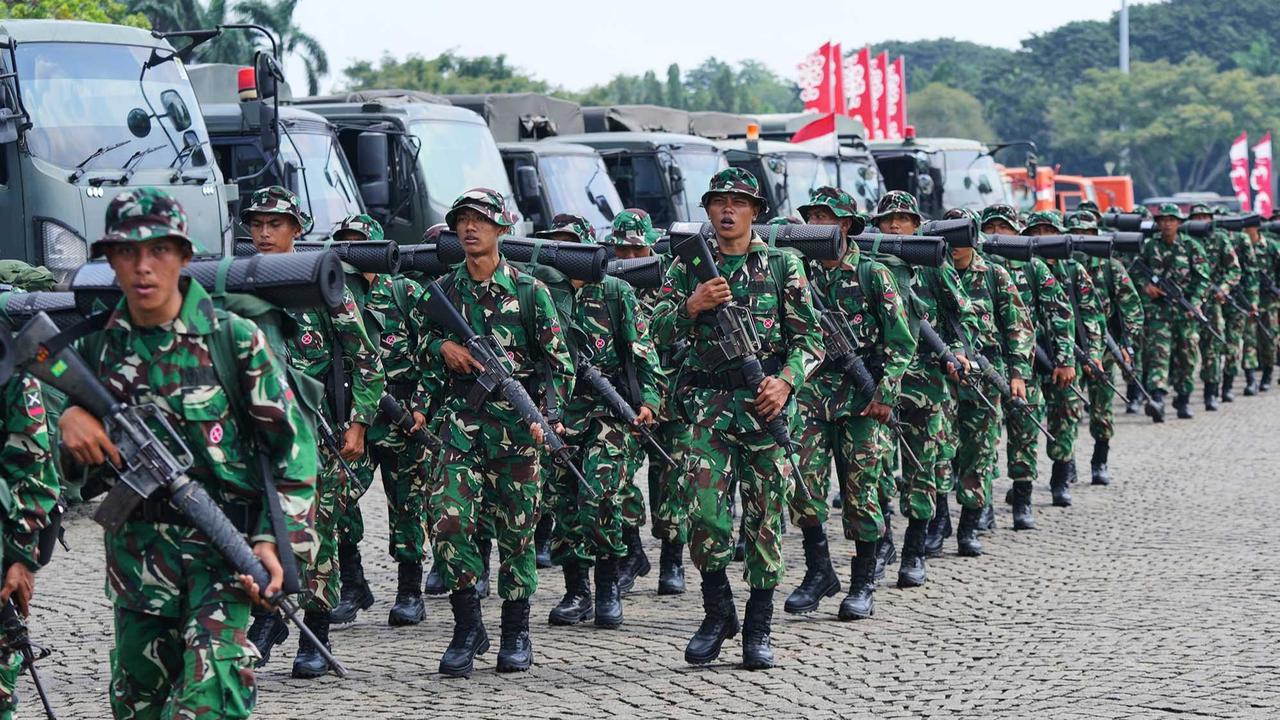 FOTO: Paska Demo Anarkis, TNI  Perketat Pengamanan Ibukota Jakarta