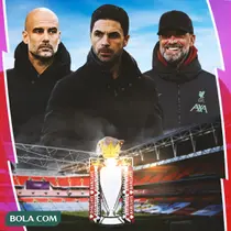 Liga Inggris - Ilustrasi Arsenal, Liverpool, dan Man City Kandidat Juara Liga Inggris 2023/2024 (Bola.com/Adreanus Titus)