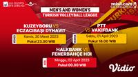 Live Streaming Men’s and Women’s Turkish Volleyball League Pekan Ini 30 Maret - 2 April : Kuzeyboru Vs Eczacibaşi Dynavi̇t di Vidio