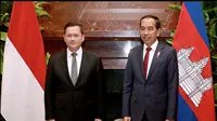 Presiden Jokowi bertemu dengan PM Kamboja Hun Manet di sela-sela acara KTT ASEAN-Australia di Melbourne. Dalam pertemuan bilateral tersebut, Jokowi dan Hun Manet membahas sejumlah hal, termasuk soal impor beras. (Foto: Sekretariat Presiden)