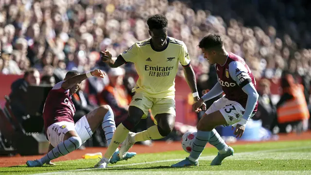 Bukayo Saka Antar Arsenal Tekuk Aston Villa