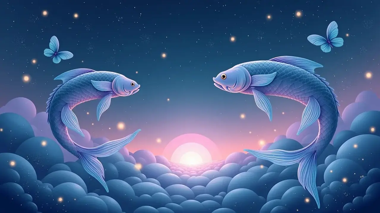 logo zodiak pisces (sumber: AI generated)