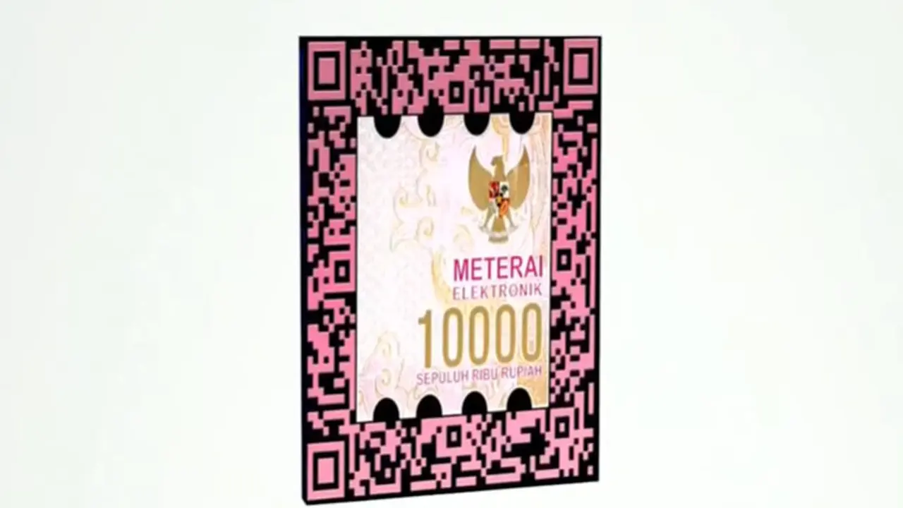 Meterai Elektronik Rp 10.000. Dok DJP