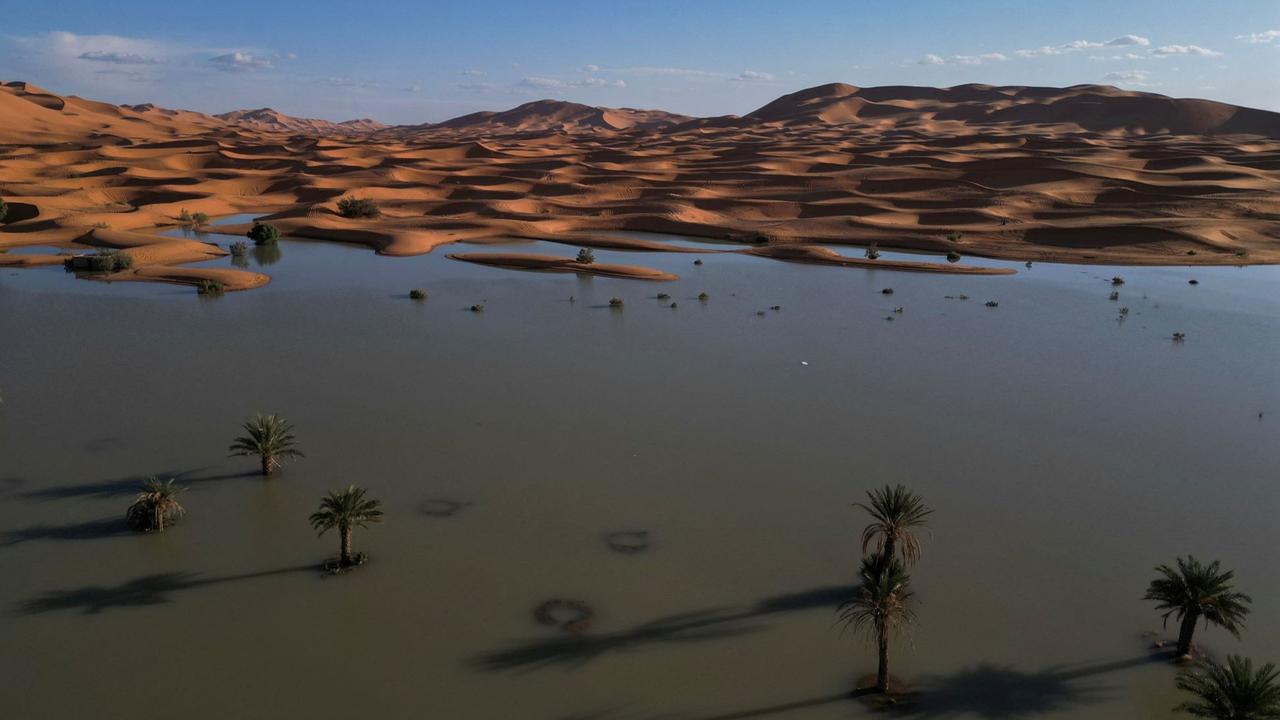 Penampakan Gurun Sahara Dilanda Banjir Langka
