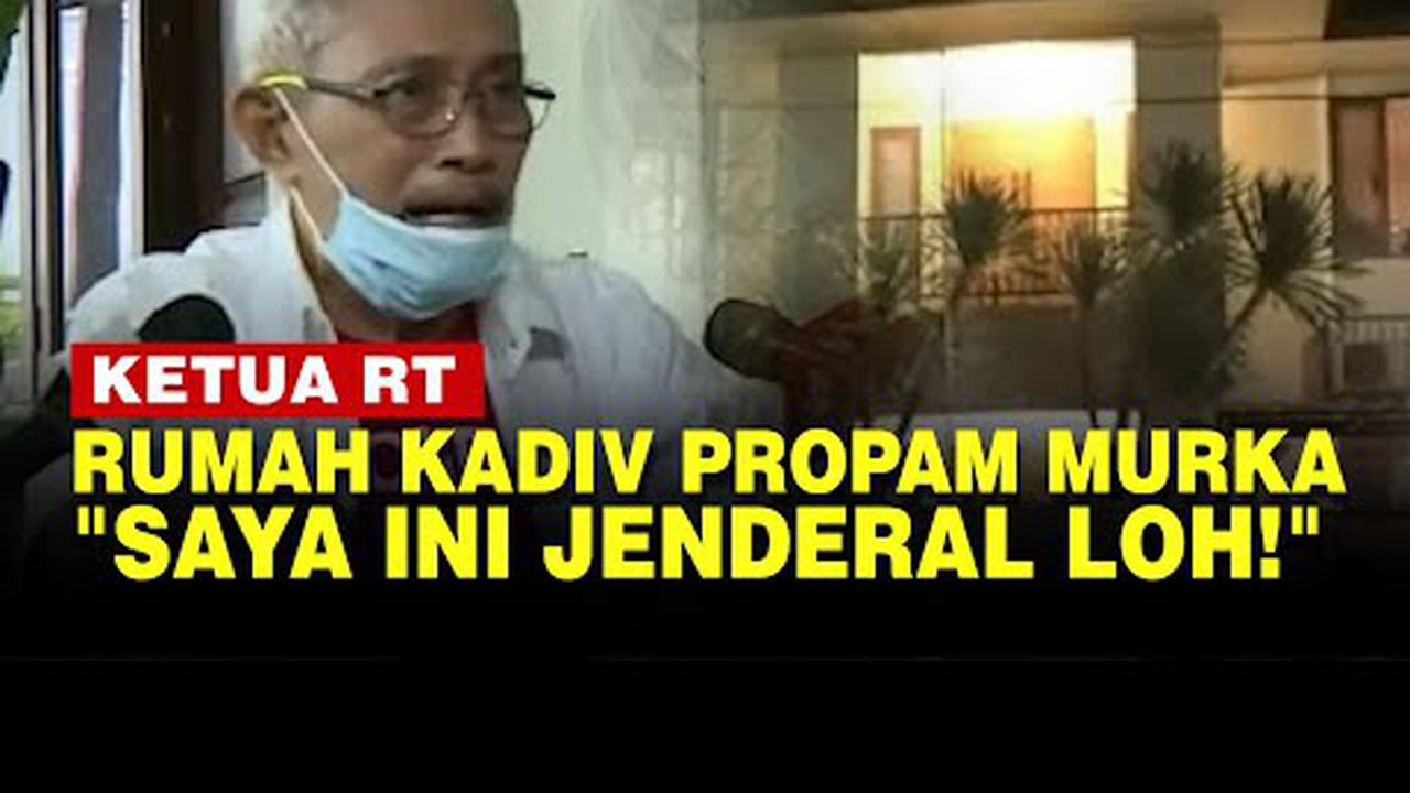 VIDEO: Ketua RT Murka Tak Dilapori Penembakan Brigadir J, "Saya Ini Jenderal Loh!"