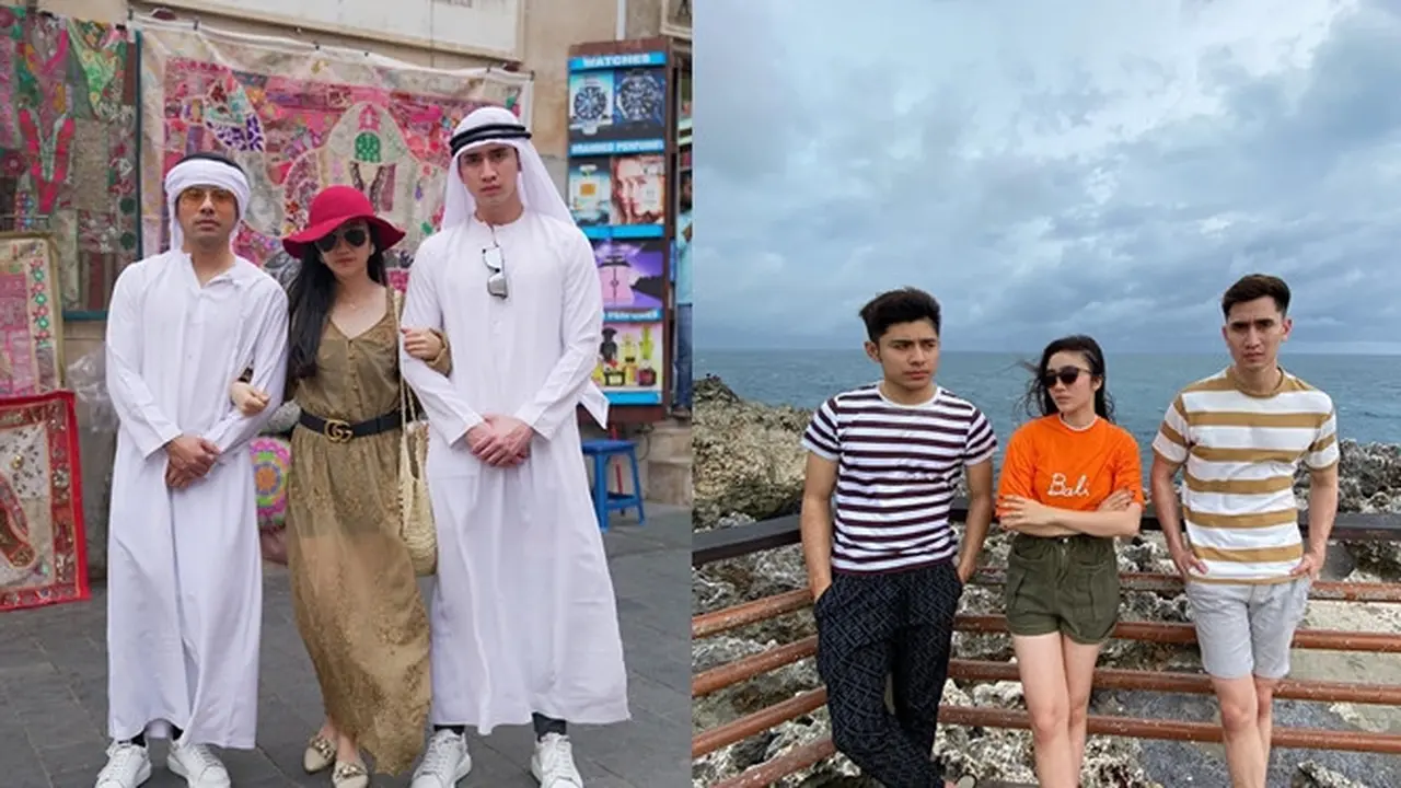 6 Potret Kompak Persahabatan Verrell Bramasta, Febby Rastanty, dan Riza Syah