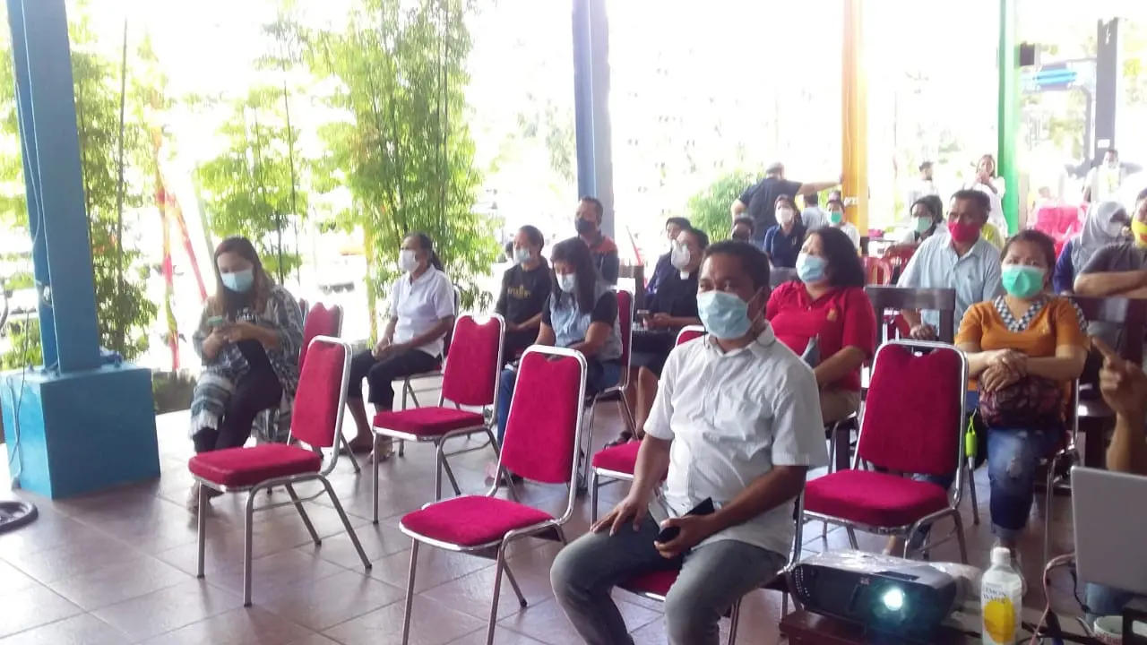 Talkshow yang digelar Asosiasi Media Siber Indonesia (AMSI) Sulut, di Taman Berkat Manado, Kamis (4/11/2021).