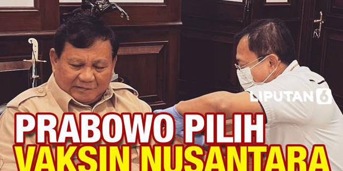 VIDEO: Prabowo Terima Booster Vaksin Nusantara dari Dokter Terawan