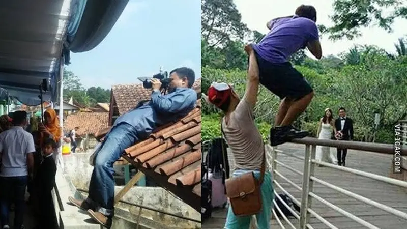 6 Aksi Totalitas Fotografer Demi Hasil Jepretan Bagus Ini Kocak