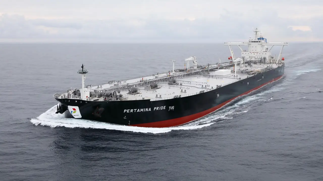 Kapal tanker VLCC Pertamina Pride milik PT Pertamina International Shipping berhasil melintasi Selat Hormuz. (Dok PIS)