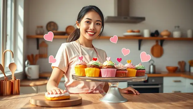 caption kue buatan sendiri