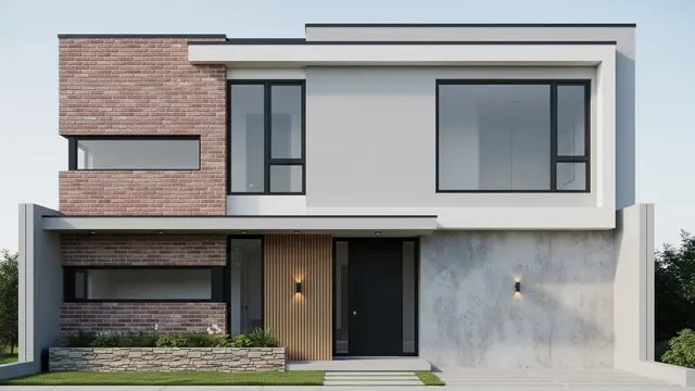 Desain Fasad Rumah Type 27 agar Terlihat Seperti Type 36 (Image by Gemini AI)