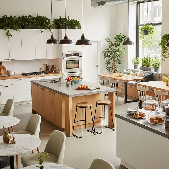 Model Dapur Minimalis Ala Cafe (Gemini AI)