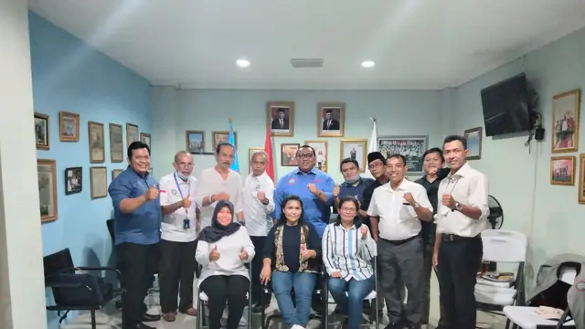 Presiden Konfederasi Serikat Pekerja Seluruh Indonesia (KSPSI) Andi Gani Nena Wea menerima audiensi Jejaring Serikat Pekerja Sawit Indonesia (Japbusi)