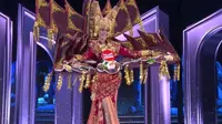 Nova Liana, Miss Grand Indonesia 2024 dengan balutan kostum nasional bertema The Royal Flavors of Payakumbuah dalam Miss Grand International 2024 di Kamboja dan Thailand, 3 hingga 25 Oktober 2024. (IST)