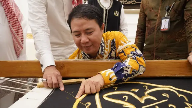 Kiswah atau kain penutup Ka'bah. (Foto: Kemenag.go.id)