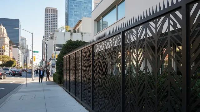 Desain Pagar Rumah Anti Panjat untuk Lokasi Dekat Jalan Besar (AI)