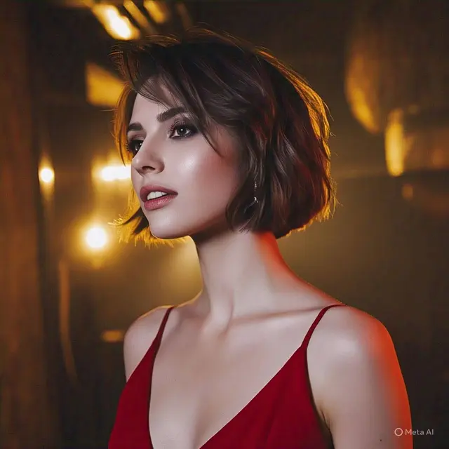 Rambut pendek dark ash brown