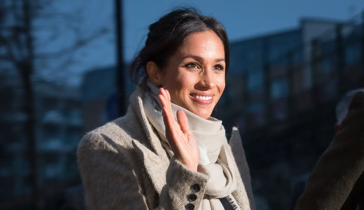 Kini Meghan Markle tengah disibukkan untuk beradaptasi dengan peraturan kerajaan Britania Raya. (DOMINIC LIPINSKI  POOL  AFP)