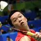 2. Taufik Hidayat (Bulutangkis Tunggal Putra) - Meraih medali emas Asian Games 2002 dan 2006. (AFP/Liu Jin)