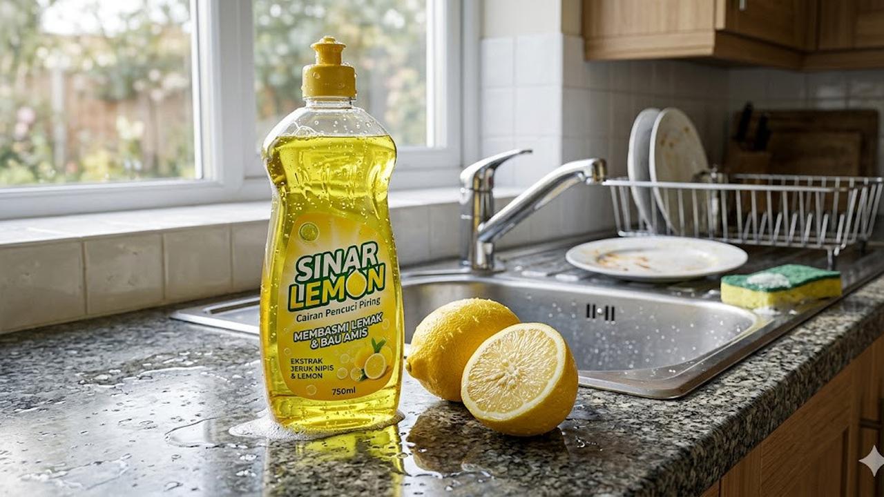 Sabun Cuci Piring Liquid dan Lemon