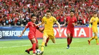Piala AFC U-16 2018, Timnas Indonesia U-16 versus Australia, Senin (1/9/2018). (AFC)
