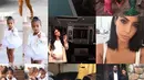 Kim Kardashian menjadi salah satu selebriti yang menjadi sorotan di tahun 2015. Nampak momen dirinya bersama si buah hati, North West dan suami tercinta, Kanye West. (via 2015bestnine.com)