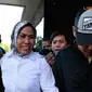 Ketua DPD Banten Ratu Tatu Chasanah di Gedung KPK (Liputan6.com/ Andrian M Tunay)