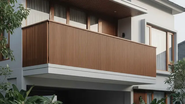 Model Balkon di Atas Garasi Rumah Minimalis