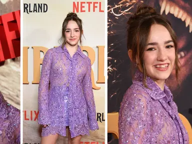 Foto kolase Marlow Barkley saat menghadiri pemutaran perdana film Netflix "Slumberland" di AMC Century City di Century City, California pada 9 November 2022. (AFP Photo)
