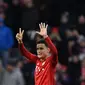 Winger Bayern Munchen, Philippe Coutinho, berhasil mencetak hattrick pada laga kontra Warder Bremen di Allianz Arena akhir pekan lalu. Bayern pun menang 6-1 atas Bremen. (AFP/Christof Stache)