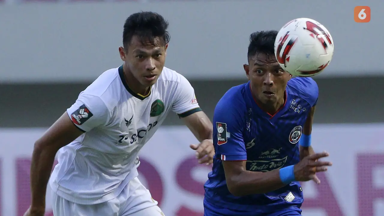 FOTO: Arema FC Tahan Imbang Persikabo 1973 1-1 dalam Partai Pembuka Piala Menpora 2021 - Dedik Setiawan; Andy Setyo Nugroho