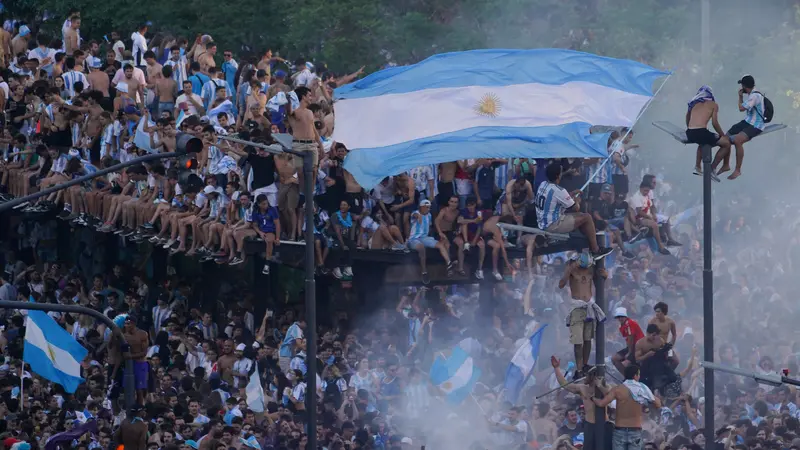 Lautan Manusia di Buenos Aires Rayakan Kemenangan Argentina pada Piala Dunia 2022