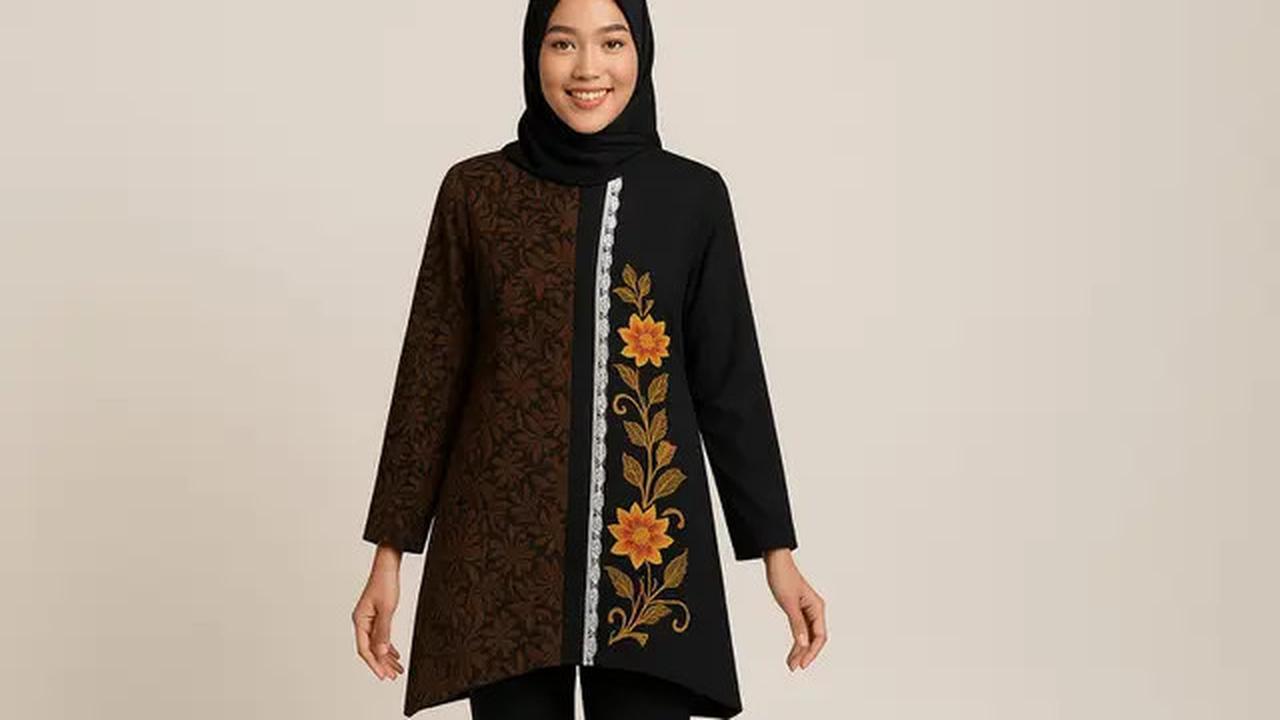 5 Model Tunik Batik Bordir, Tampil Modis dan Elegan di 2025