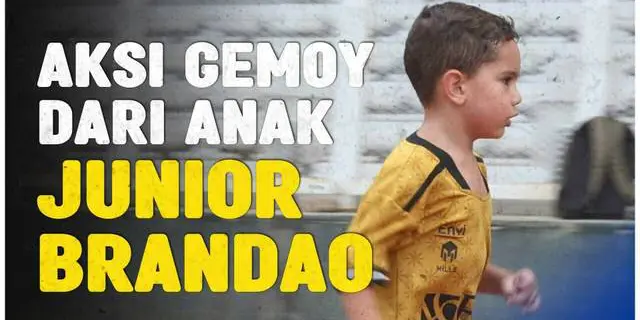 VIDEO: Tingkah Lucu Anak Junior Brandao di Laga Uji Coba Timnas Indonesia U-20 Vs Bhayangkara FC