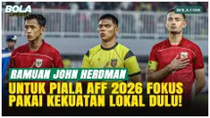 Pelatih Timnas Indonesia John Herdman memastikan skuad AFF 2026 akan mengandalkan pemain domestik karena pemain diaspora Eropa tak tersedia sesuai regulasi FIFA. Pemusatan latihan Juli juga masih membuka peluang bagi pemain baru.