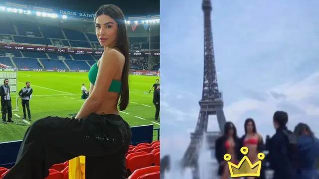 influencer Brasil di menara Eiffel