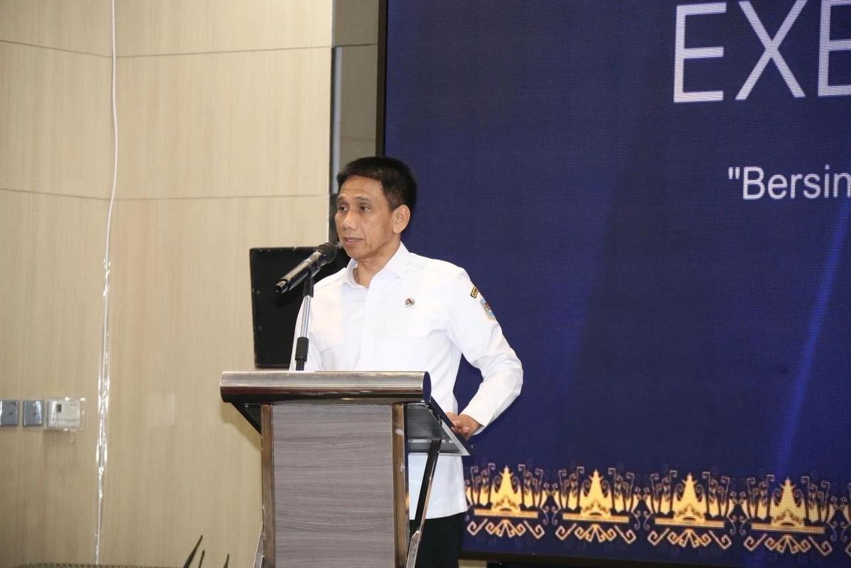 Wamendagri Akhmad Wiyagus dalam acara Lampung Post Executive Forum di Kota Bandar Lampung