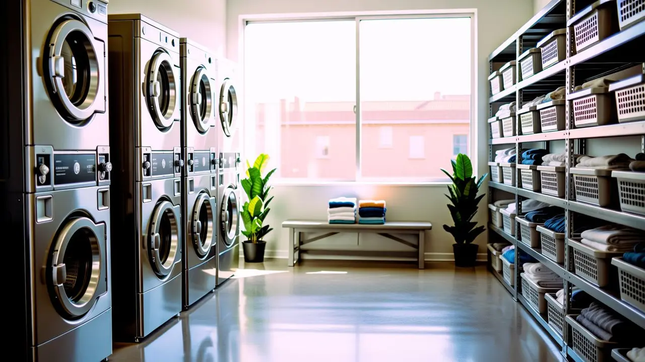 desain ruangan laundry kiloan