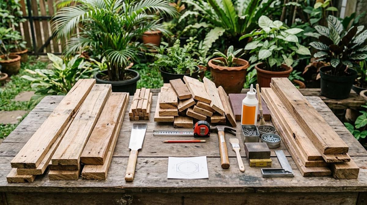 Cara Membuat Alas Pot dari Sisa Papan Kayu/AI Generated