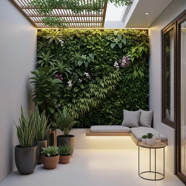 9 Desain Teras Minimalis Tanpa Halaman dengan Kebun Pot, Solusi Hijau di Lahan Terbatas