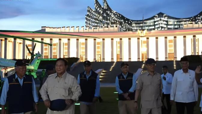 Prabowo Berkunjung ke IKN Naik Helikopter, Kunjungan Perdana Setelah Jadi Presiden