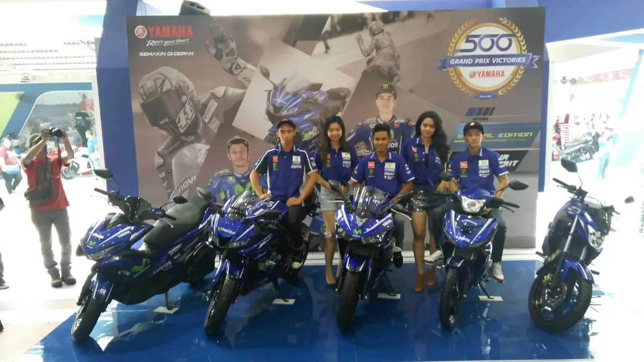 Lima model Yamaha dengan livery MotoGP