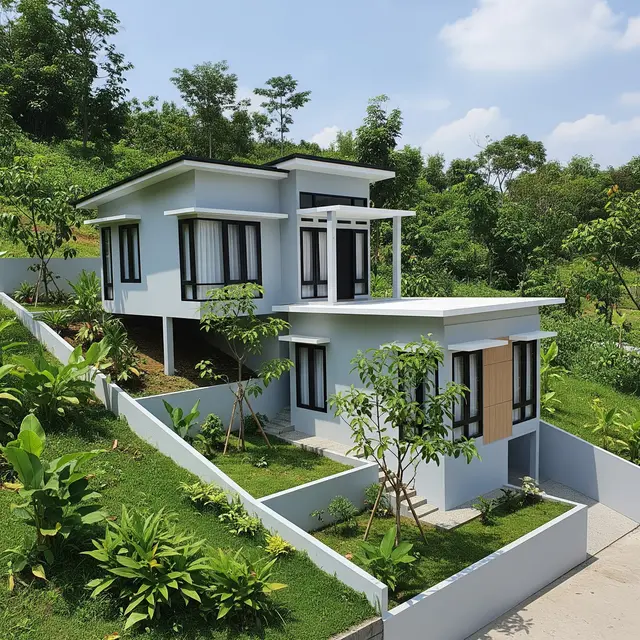 9 Model Rumah Minimalis di Lahan Miring yang Efisien