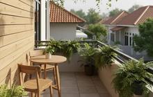 10 Ide Balkon Rumah Kecil di Lahan Terbatas, Nyaman untuk Nongkrong